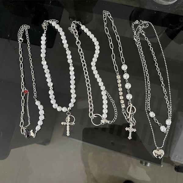 vintage minimalist bling cross pendant necklaces for women girl gift anniversary wedding trendy neck jewelry goth pearl necklace 0206, Silver
vintage minimalist bling cross pendant necklaces for women girl gift anniversary wedding trendy neck jewelry goth pearl necklace 0206, Silver