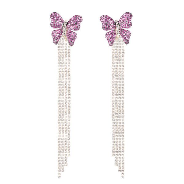 luxury designer zirconia butterfly long tassel dangle earrings for women full diamond butterfly stud earring drop hanging ear rings female j, Silver
luxury designer zirconia butterfly long tassel dangle earrings for women full diamond butterfly stud earring drop hanging ear rings female j, Silver