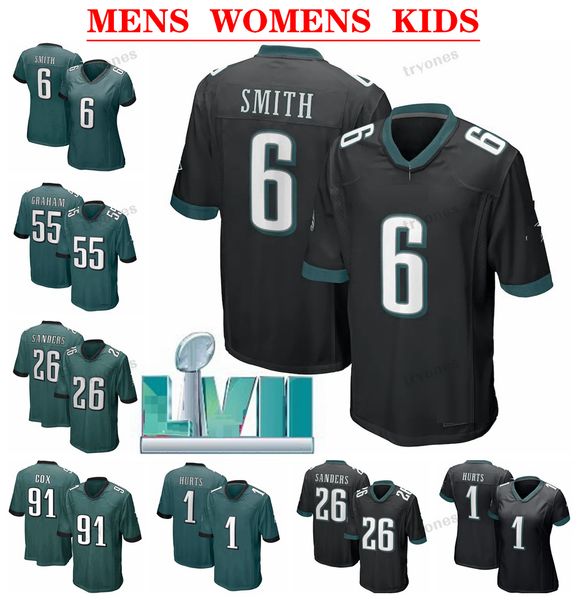 lvii 1 jalen hurts devonta smith nolan football jerseys mens dawkins womens kids brandon graham swift goedert reddick jason kelce mailata jo, Black;red
lvii 1 jalen hurts devonta smith nolan football jerseys mens dawkins womens kids brandon graham swift goedert reddick jason kelce mailata jo, Black;red