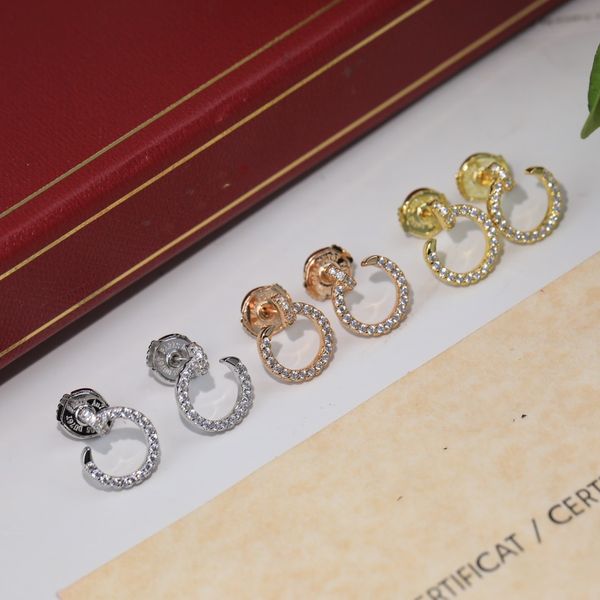 luxury charm stud earrings juste brand designer lovers s925 sterling silver full crystal round nail earrings for women jewelry with box part, Golden
luxury charm stud earrings juste brand designer lovers s925 sterling silver full crystal round nail earrings for women jewelry with box part, Golden