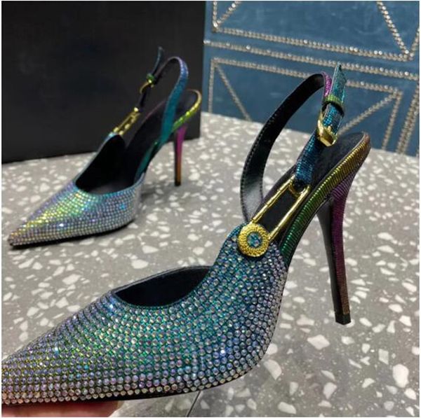 new slingback sandals evening shoes genuine suede inlay drill110mm pumps women heeled dress shoe fashion pointed toes stiletto heels luxury, Black
new slingback sandals evening shoes genuine suede inlay drill110mm pumps women heeled dress shoe fashion pointed toes stiletto heels luxury, Black