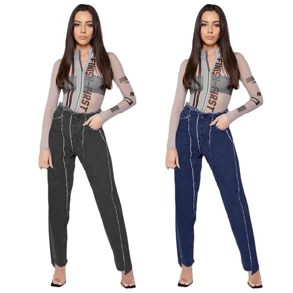 high-waist jeans loose urban casual dark pants patchwork wide leg pants 9106, Blue
high-waist jeans loose urban casual dark pants patchwork wide leg pants 9106, Blue