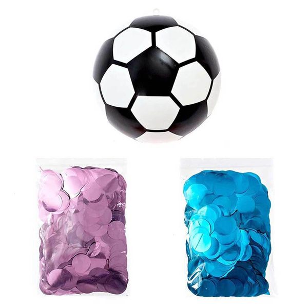 foosball gender football reveal with blue and pink powdert gift for boys baby 230206
foosball gender football reveal with blue and pink powdert gift for boys baby 230206
