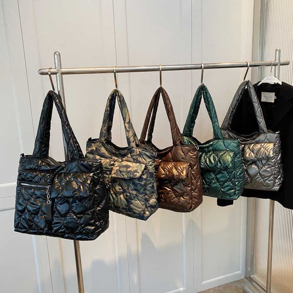 new autumn and winter single-shoulder women's bag cross-body portable large-capacity cotton suit bag fashion space cotton down bag
new autumn and winter single-shoulder women's bag cross-body portable large-capacity cotton suit bag fashion space cotton down bag