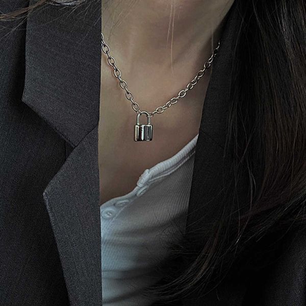 pendant necklaces lock women/men thicker chain punk rock square padlock pendant necklace vintage emo accessory goth jewelry 0206, Silver
pendant necklaces lock women/men thicker chain punk rock square padlock pendant necklace vintage emo accessory goth jewelry 0206, Silver