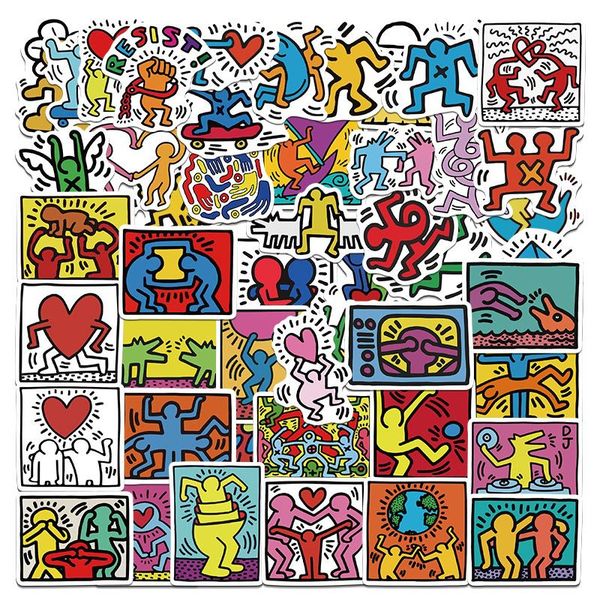 50pcs keith haring sticker cartoon art graffiti kids toy skateboard car motorcycle bicycle sticker decals wholesale
50pcs keith haring sticker cartoon art graffiti kids toy skateboard car motorcycle bicycle sticker decals wholesale