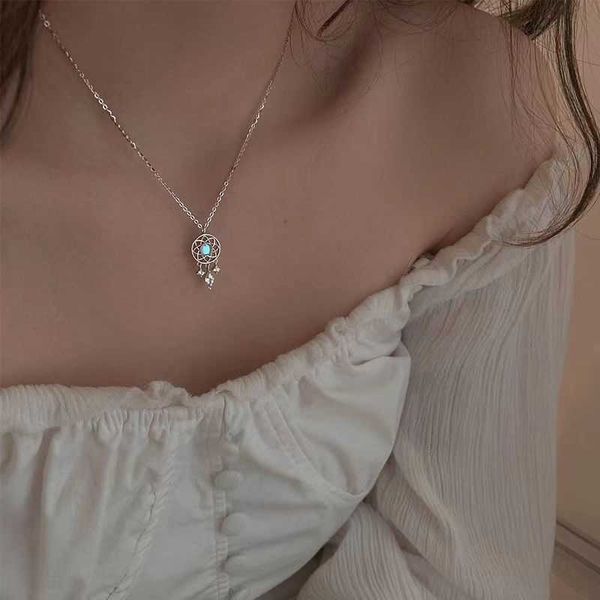 s exquisite moonstone dream catcher element women's silver color necklace tassel pendant anniversary gift jewelry 0206
s exquisite moonstone dream catcher element women's silver color necklace tassel pendant anniversary gift jewelry 0206