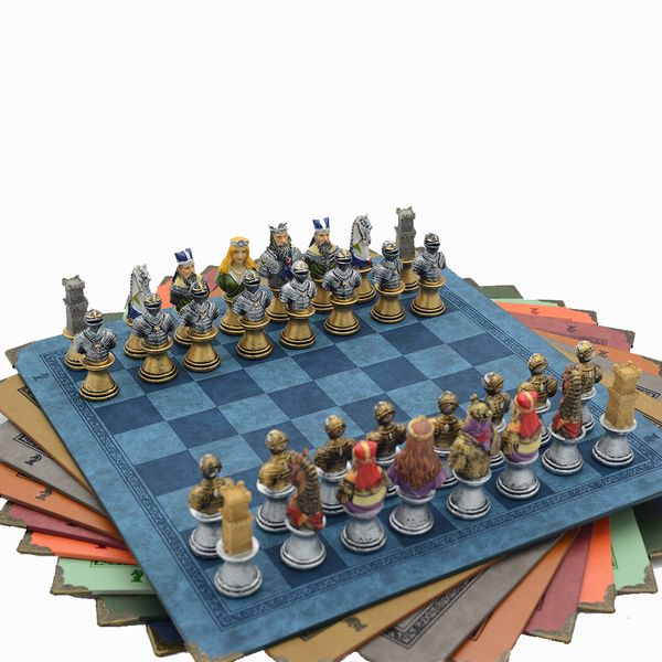 outdoor games activities medieval warrior character themed chess board game collection luxury 9color chessboard optional gift box packaging
outdoor games activities medieval warrior character themed chess board game collection luxury 9color chessboard optional gift box packaging