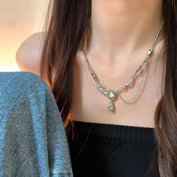 fashion korean moonstone pendant necklaces for women ins punk thorns stainless steel chain necklace grunge emo y2k jewelry 0206, Silver
fashion korean moonstone pendant necklaces for women ins punk thorns stainless steel chain necklace grunge emo y2k jewelry 0206, Silver