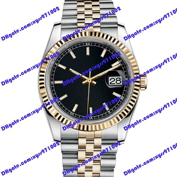 highquality asian factory men's watch 2813 automatic mechanical watch 116233 36mm black dial stainless steel strap sapphire glass wrist, Slivery;brown
highquality asian factory men's watch 2813 automatic mechanical watch 116233 36mm black dial stainless steel strap sapphire glass wrist, Slivery;brown