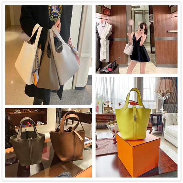 designer herme bags for women 2023 new vegetable basket picotin women's portable bucket lychee grain leather h
designer herme bags for women 2023 new vegetable basket picotin women's portable bucket lychee grain leather h