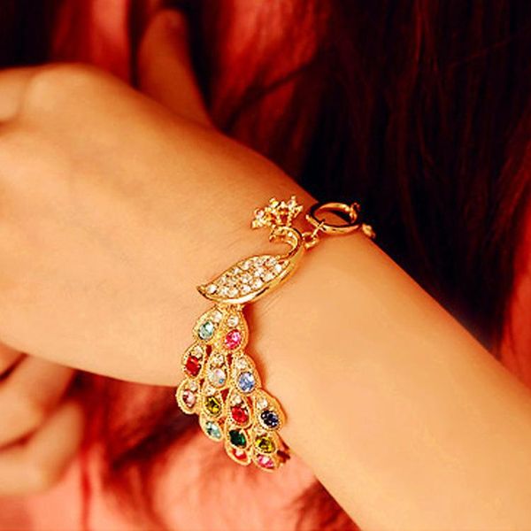 tennis beautiful colorful peacock bracelet sparkling crystal phoenix bracelet wholesale, Golden;silver
tennis beautiful colorful peacock bracelet sparkling crystal phoenix bracelet wholesale, Golden;silver