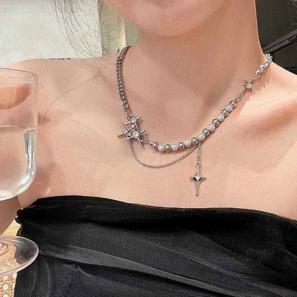 pendant necklaces unique design titanium steel luminous pearl necklace reflective cross beaded simple clavicle chain women party jewelry gif, Silver
pendant necklaces unique design titanium steel luminous pearl necklace reflective cross beaded simple clavicle chain women party jewelry gif, Silver
