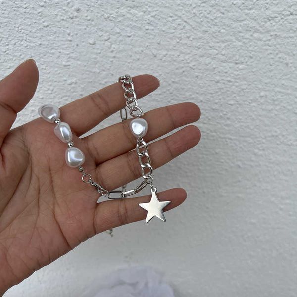 pendant korean fashion y2k jewelry punk star necklaces for girl women pentagram pearl chains choker party accessories 0206, Silver
pendant korean fashion y2k jewelry punk star necklaces for girl women pentagram pearl chains choker party accessories 0206, Silver