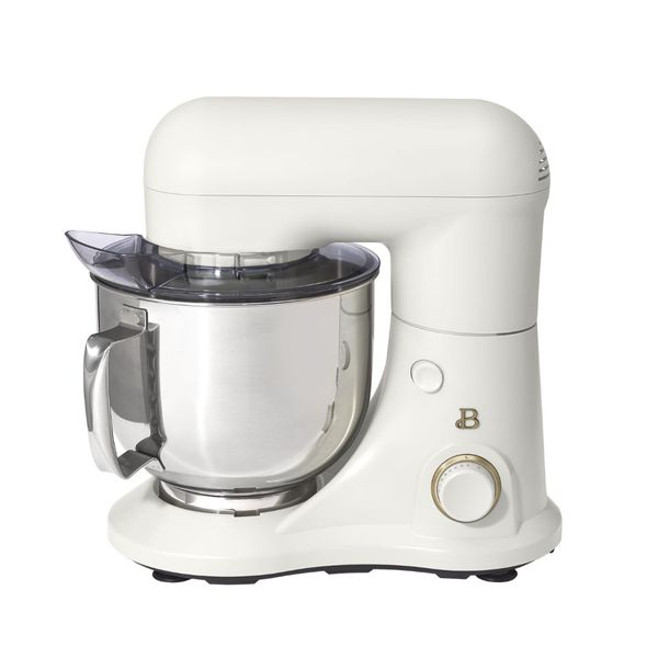 beautiful 5.3qt capacity lightweight & powerful tilt-head stand mixer, white icing by drew barrymore
beautiful 5.3qt capacity lightweight & powerful tilt-head stand mixer, white icing by drew barrymore