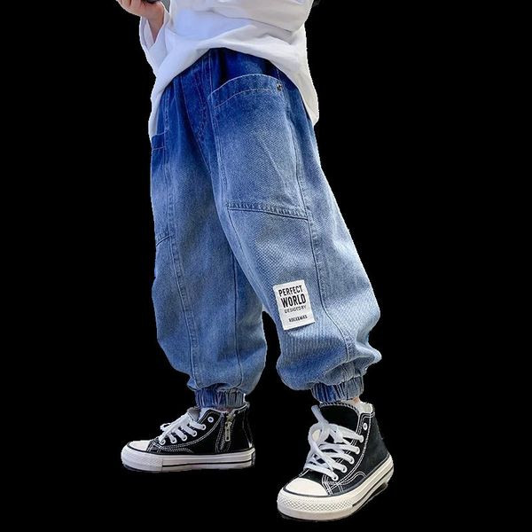 trousers boys' jeans spring and autumn children's trousers loose and thin section medium and big boy's pants korean version o, Blue
trousers boys' jeans spring and autumn children's trousers loose and thin section medium and big boy's pants korean version o, Blue