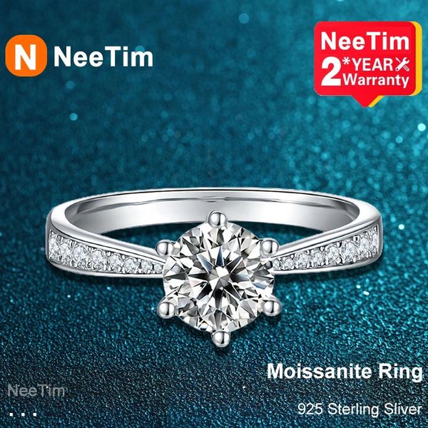 wedding rings neetim real 3 carat wedding ring for women 925 sterling silver round brilliant lab diamond engagement rings gift 230206, Slivery;golden
wedding rings neetim real 3 carat wedding ring for women 925 sterling silver round brilliant lab diamond engagement rings gift 230206, Slivery;golden