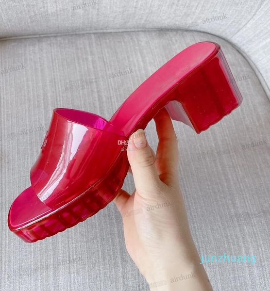 designer women sandals slippers chunky 55 jelly high heels sandal summer thick bottom slipper beach slides alphabet pink green candy colors, Black
designer women sandals slippers chunky 55 jelly high heels sandal summer thick bottom slipper beach slides alphabet pink green candy colors, Black