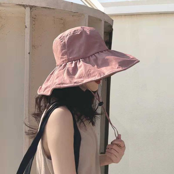 wide brim hats uv protection sun vinyl bucket women's summer solid color cap foldable casual upf50 y2302, Blue;gray
wide brim hats uv protection sun vinyl bucket women's summer solid color cap foldable casual upf50 y2302, Blue;gray