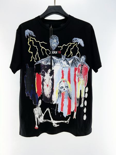 2023 tee shirts summer men's t-shirt women's t-shirt devil face print casual short-sleeved shirt short-sleeved clothing, White;black
2023 tee shirts summer men's t-shirt women's t-shirt devil face print casual short-sleeved shirt short-sleeved clothing, White;black