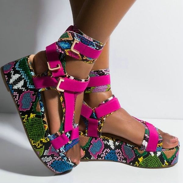sandals size 43 summer flat platform multi colors snake printed gladiator sandals shoes women sandalias mujer qualoty 230206, Black
sandals size 43 summer flat platform multi colors snake printed gladiator sandals shoes women sandalias mujer qualoty 230206, Black