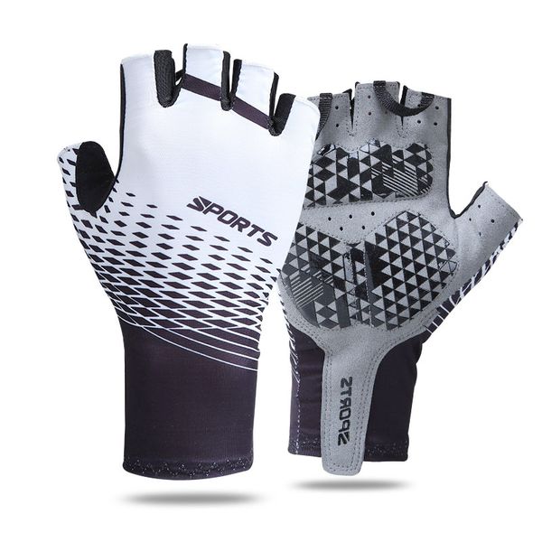 Image of Cycling Gloves Men&#039;s Summer Sports Sunscreen Breathable Sweat-absorbent Cross-border Half Finger Bicycle Gloves Men and Wom