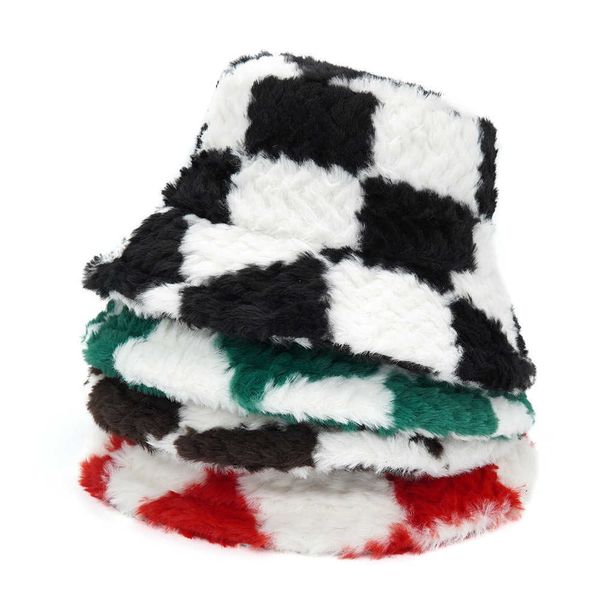 wide brim hats 2022 plaid print faux fur fisherman women outdoor cold-proof basin bucket female soft velvet y2302, Blue;gray
wide brim hats 2022 plaid print faux fur fisherman women outdoor cold-proof basin bucket female soft velvet y2302, Blue;gray