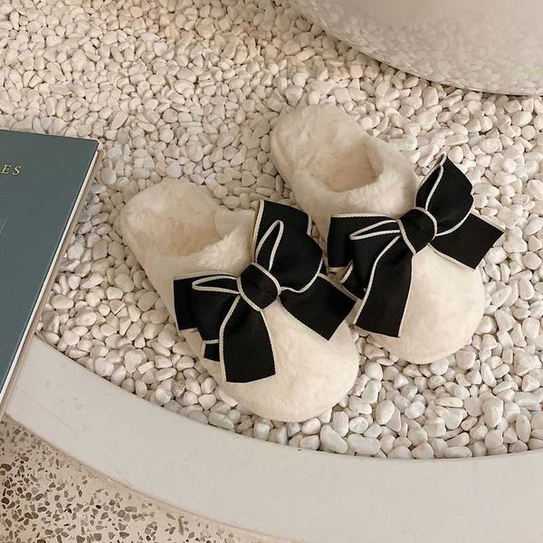 slippers fashion bow fluffy fur slippers women winter non-slip warm plush home slippers kaii flat platform slides shoes 2022 e475 g230206, Black
slippers fashion bow fluffy fur slippers women winter non-slip warm plush home slippers kaii flat platform slides shoes 2022 e475 g230206, Black