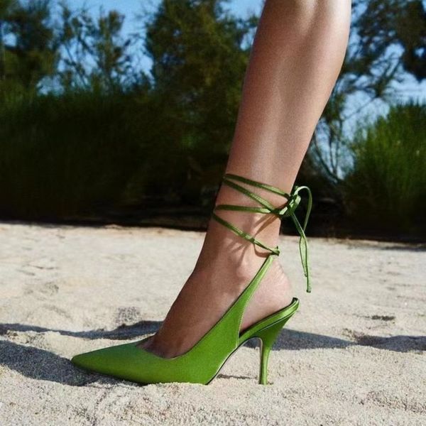 dress shoes slim heel high heel sandals wrapped toe pointed 7.5cm green silk lace luxury designer spring summer party shoe our size 35-42 wi, Black
dress shoes slim heel high heel sandals wrapped toe pointed 7.5cm green silk lace luxury designer spring summer party shoe our size 35-42 wi, Black