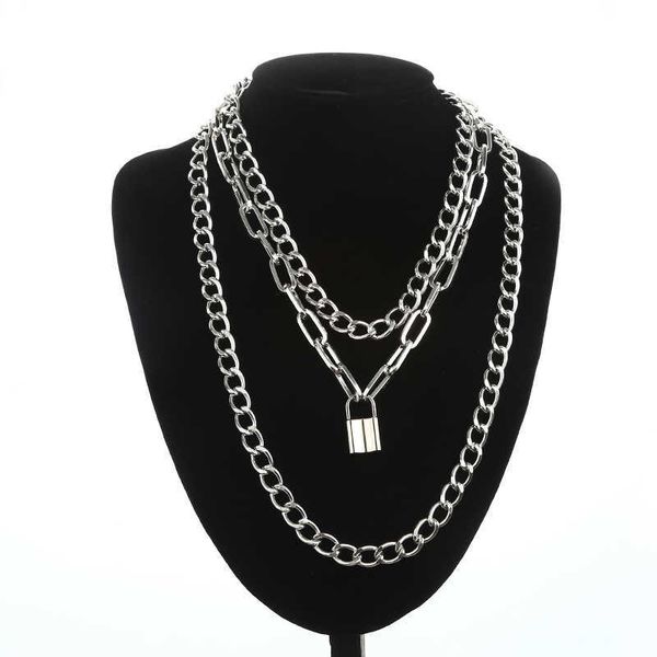 pendant necklaces layered chain necklace cool lock goth accessories grunge style fairy core choker 2000s aesthetic y2k e girl jewelry 0206, Silver
pendant necklaces layered chain necklace cool lock goth accessories grunge style fairy core choker 2000s aesthetic y2k e girl jewelry 0206, Silver