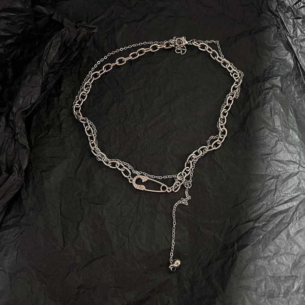 necklaces new metal personality pin pendant clavicle chain fashion hip-hop irregular necklace for women basic punk gothic prom accessories 0, Silver
necklaces new metal personality pin pendant clavicle chain fashion hip-hop irregular necklace for women basic punk gothic prom accessories 0, Silver