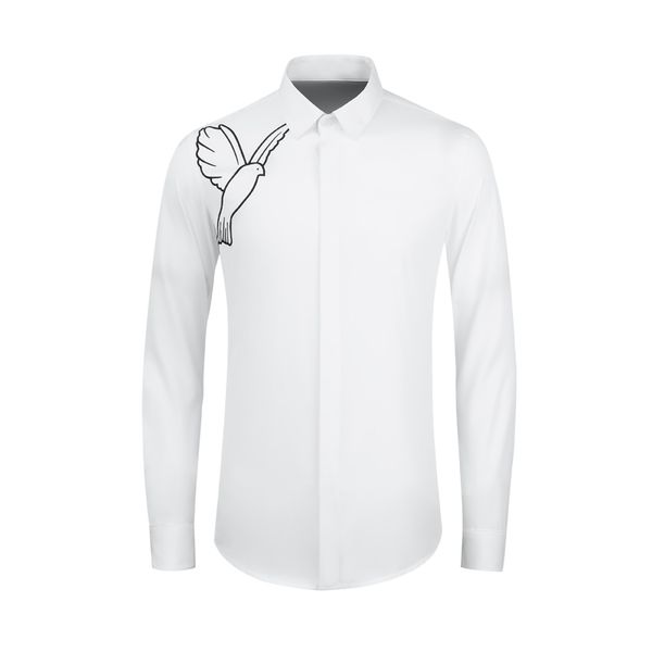 kobspin 80% cotton shirt men casual slim long sleeve business male dress shirts luxury bird embroidery chemise homme -4xl, White;black
kobspin 80% cotton shirt men casual slim long sleeve business male dress shirts luxury bird embroidery chemise homme -4xl, White;black