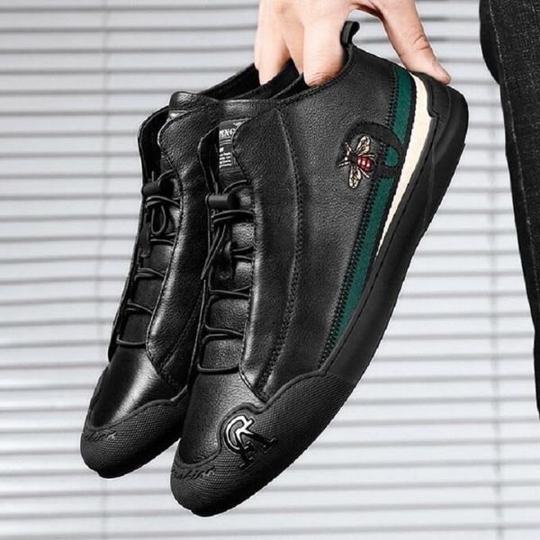 leather pu men shoes casual daily trendy sneakers mens black comfortable footwear spring / autumn d2a4
leather pu men shoes casual daily trendy sneakers mens black comfortable footwear spring / autumn d2a4