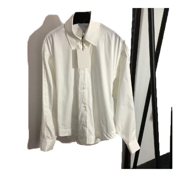 23ss fashion womens silk shirt shirts women lapel collar button long sleeved senior shirt white blue size s l
23ss fashion womens silk shirt shirts women lapel collar button long sleeved senior shirt white blue size s l