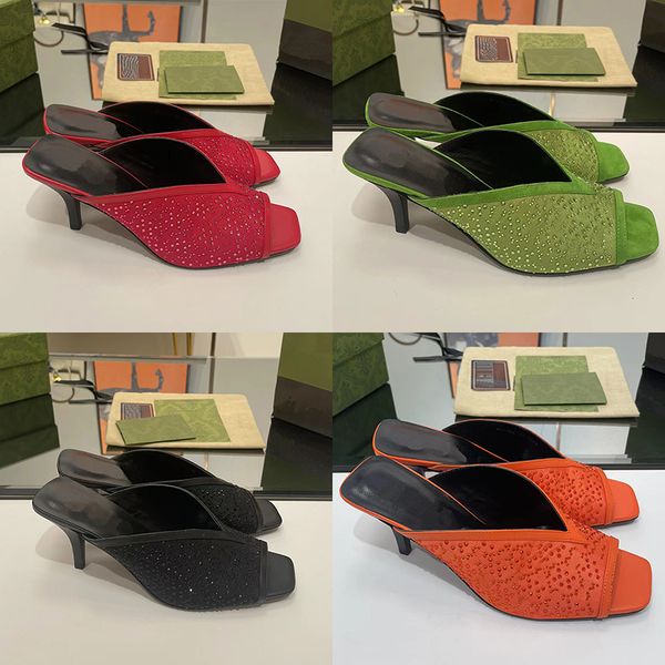 designer pure color high-heeled slides slippers women luxury leather rhinestones letter buckle outdoor high heels sandals lady back hollowed, Black
designer pure color high-heeled slides slippers women luxury leather rhinestones letter buckle outdoor high heels sandals lady back hollowed, Black