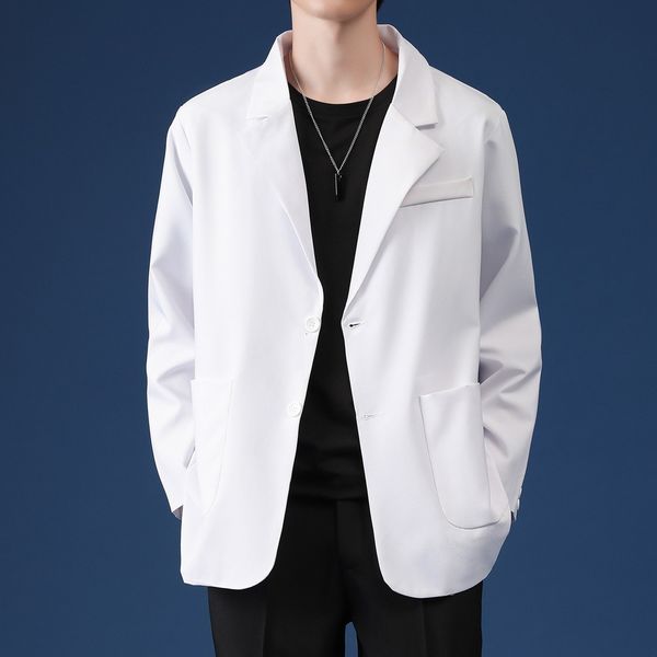 mens suits blazers men oversized spring autumn korean fashion casual suit jacket streetwear clothes single breasted lightweight 230207, White;black
mens suits blazers men oversized spring autumn korean fashion casual suit jacket streetwear clothes single breasted lightweight 230207, White;black