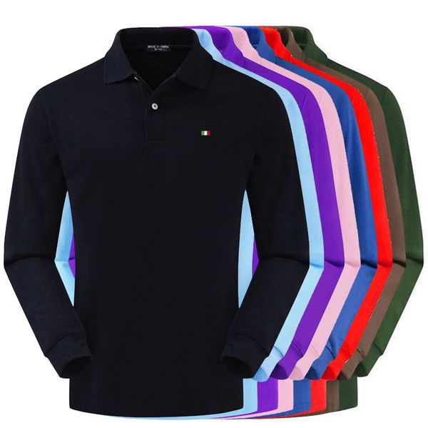 mens polos 100% cotton flag embroidery shirt casual s long sleeve arrival tees 230207, White;black
mens polos 100% cotton flag embroidery shirt casual s long sleeve arrival tees 230207, White;black