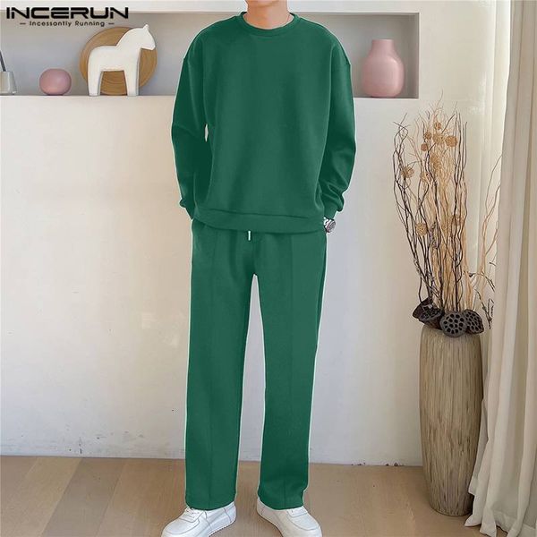 men's tracksuits 2023 sets solid streetwear o neck long sleeve t shirt drawstring pants 2pcs korean style casual suits incerun s 5xl 23, Gray
men's tracksuits 2023 sets solid streetwear o neck long sleeve t shirt drawstring pants 2pcs korean style casual suits incerun s 5xl 23, Gray