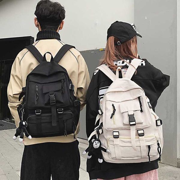 backpack preppy style black backpack women men backpack nylon waterproof multi-pocket design mochilas teenagers shoulder bag 020723h
backpack preppy style black backpack women men backpack nylon waterproof multi-pocket design mochilas teenagers shoulder bag 020723h