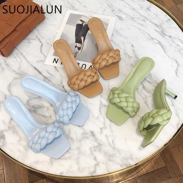 sandals suojialun summer women slipper fashion weave thin high heel ladies eelgant sandal shoes outdoor dress slides vacation flip j230207, Black
sandals suojialun summer women slipper fashion weave thin high heel ladies eelgant sandal shoes outdoor dress slides vacation flip j230207, Black