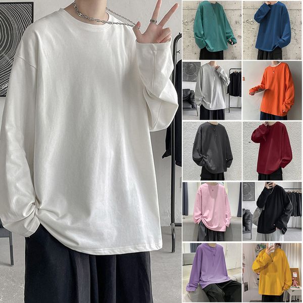 men's t-shirts spring autumn long sleeve t-shirts men long t shirts cotton solid color t-shirts fashion casual streetwear men's t-, White;black
men's t-shirts spring autumn long sleeve t-shirts men long t shirts cotton solid color t-shirts fashion casual streetwear men's t-, White;black