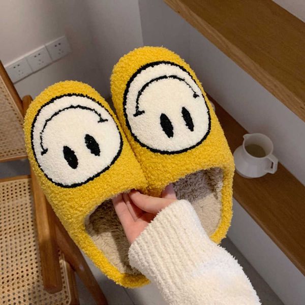 slippers winter smile face pattern women fur slippers cartoon short plush shoes home non-slip warm slides winter house bedroom slippers g230, Black
slippers winter smile face pattern women fur slippers cartoon short plush shoes home non-slip warm slides winter house bedroom slippers g230, Black