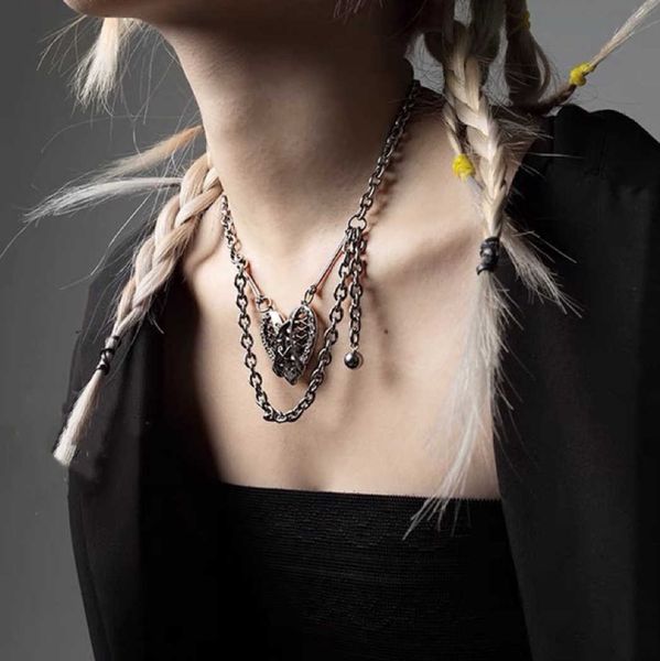 pendant new design punk bundled love heart chain tassel choker necklaces for women female unique neck chains club dancing hiphop jewelry 020, Silver
pendant new design punk bundled love heart chain tassel choker necklaces for women female unique neck chains club dancing hiphop jewelry 020, Silver