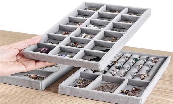 portable velvet jewelry organizer tray holder ring necklace display storage earrings box showcase drawer 24pcs 2111051984776, Black
portable velvet jewelry organizer tray holder ring necklace display storage earrings box showcase drawer 24pcs 2111051984776, Black