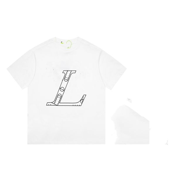 men's t-shirts fashion men t-shirt 2023 louiseity new cotton soft wrinkle resistant printing letters casual student couple short lining, White;black 
men's t-shirts fashion men t-shirt 2023 louiseity new cotton soft wrinkle resistant printing letters casual student couple short lining, White;black