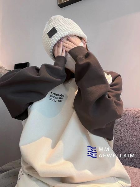 men's hoodies sweatshirts ader error autumn and winter color contrast loose sweater round neck lovers plush thickened sweatshirt men wo, Black
men's hoodies sweatshirts ader error autumn and winter color contrast loose sweater round neck lovers plush thickened sweatshirt men wo, Black