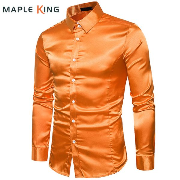 men's casual shirts chemise homme de luxe blanche mens silk satin shirt soild wedding party social dress shirts for men clothing chemis, White;black
men's casual shirts chemise homme de luxe blanche mens silk satin shirt soild wedding party social dress shirts for men clothing chemis, White;black
