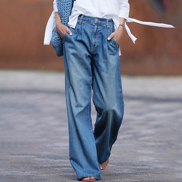 women's jeans high waist women autumn fashion retro flared pants loose casual wide leg street 230206, Blue
women's jeans high waist women autumn fashion retro flared pants loose casual wide leg street 230206, Blue