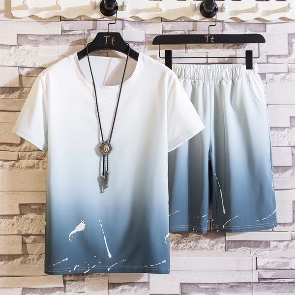 men's tracksuits men's suit gradient summer short sleeve t-shirt set fashion 2 piece streetwear 3d printed sports beach shorts spo, Gray
men's tracksuits men's suit gradient summer short sleeve t-shirt set fashion 2 piece streetwear 3d printed sports beach shorts spo, Gray
