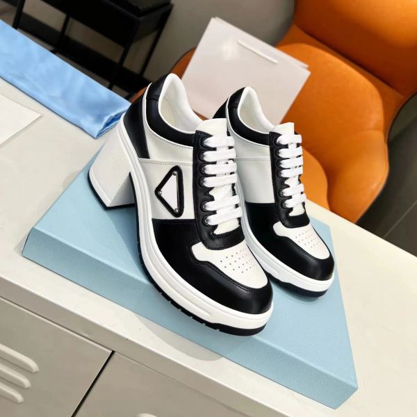 sandals 2023designer dress shoes 8cm high-heeled shoes women sneakers leather technical fabric re-nylon chunky light rubber sole casual walk, Black
sandals 2023designer dress shoes 8cm high-heeled shoes women sneakers leather technical fabric re-nylon chunky light rubber sole casual walk, Black